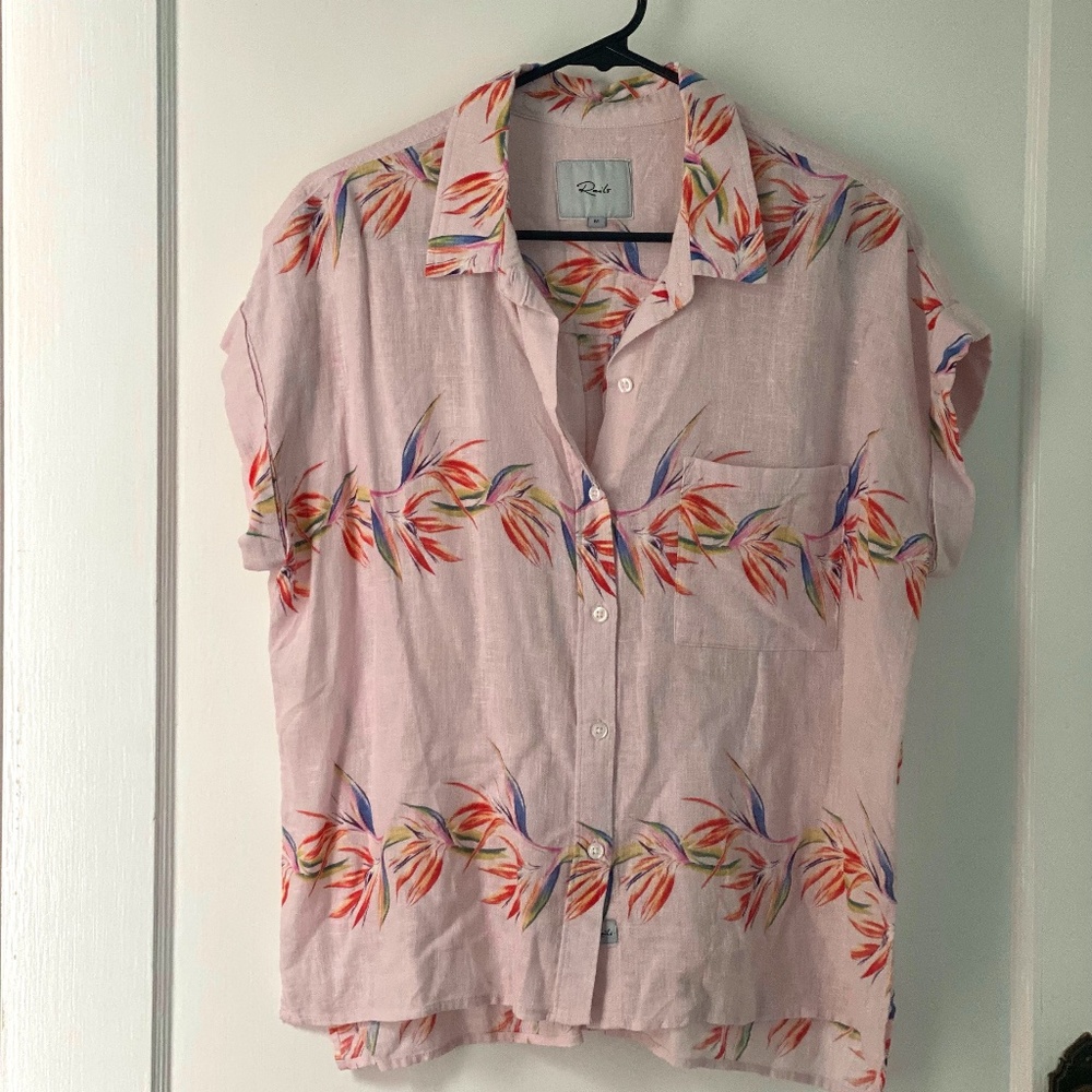 Rails Floral Linen Shirt